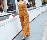 sd-9368 jumpsuit yellow